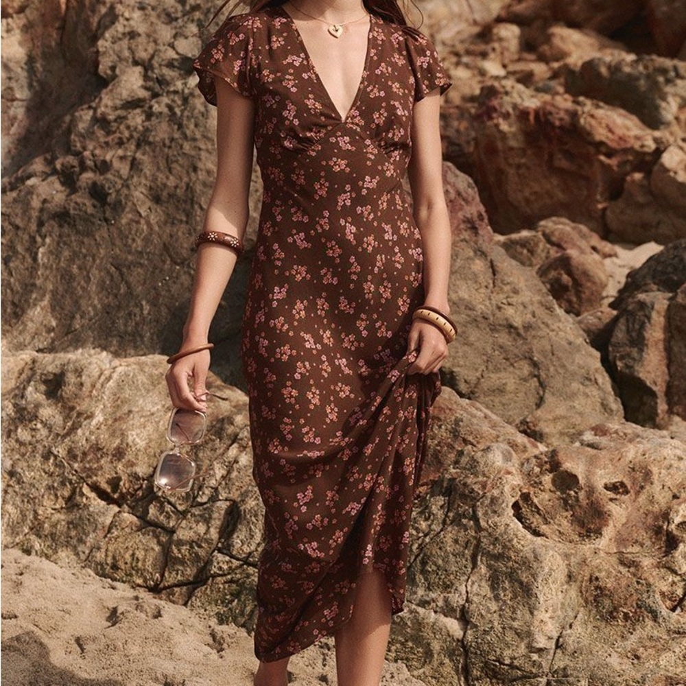 Melody Bias Maxi Dress - Antique Walnut